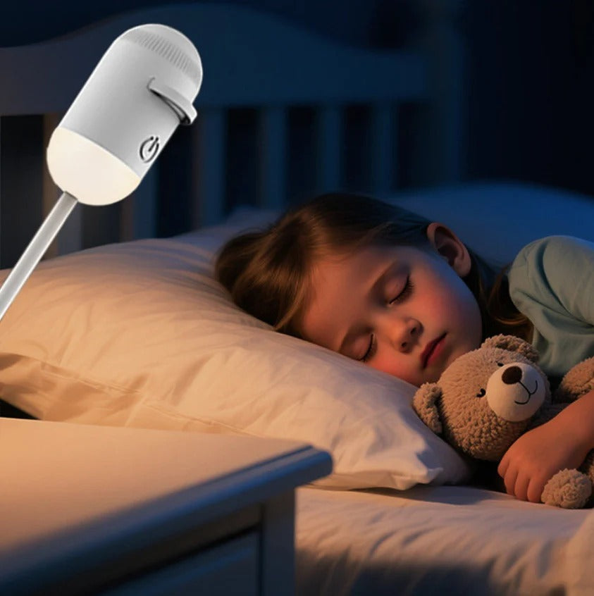 Projection Night Light - USB Powered Starry Sky Lamp for Bedroom Nursery Ambient Lighting