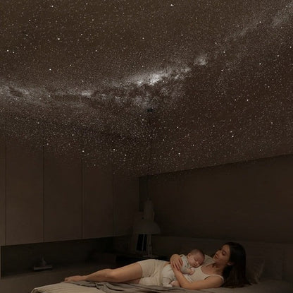 Projection Night Light - USB Powered Starry Sky Lamp for Bedroom Nursery Ambient Lighting